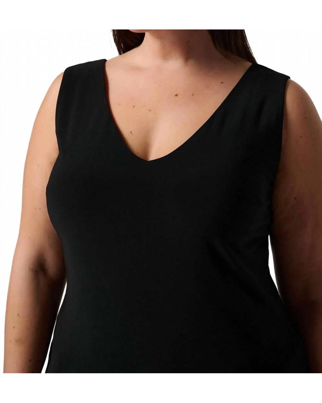 Joseph Ribkoff V Neck Tank in Black | Lyst