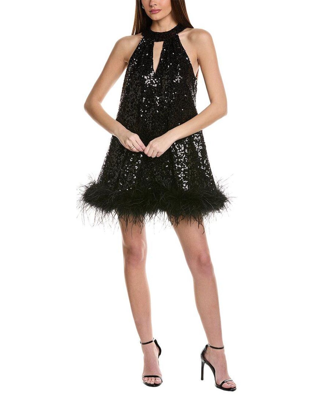 Hutch Morgan Mini Dress in Black | Lyst
