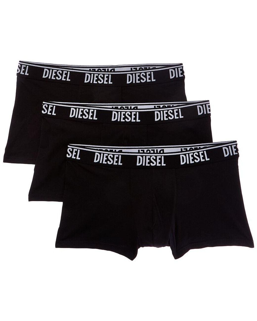 DIESEL Black 3Pk Trunk for men