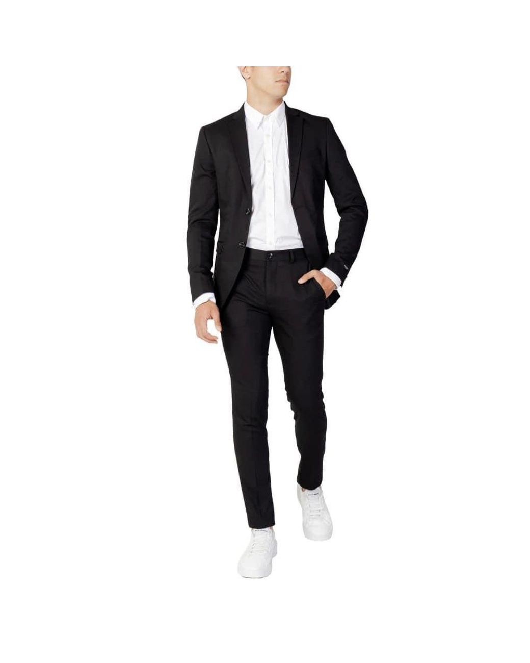 Jack & Jones Black Polyester Two-Piece Suit for men