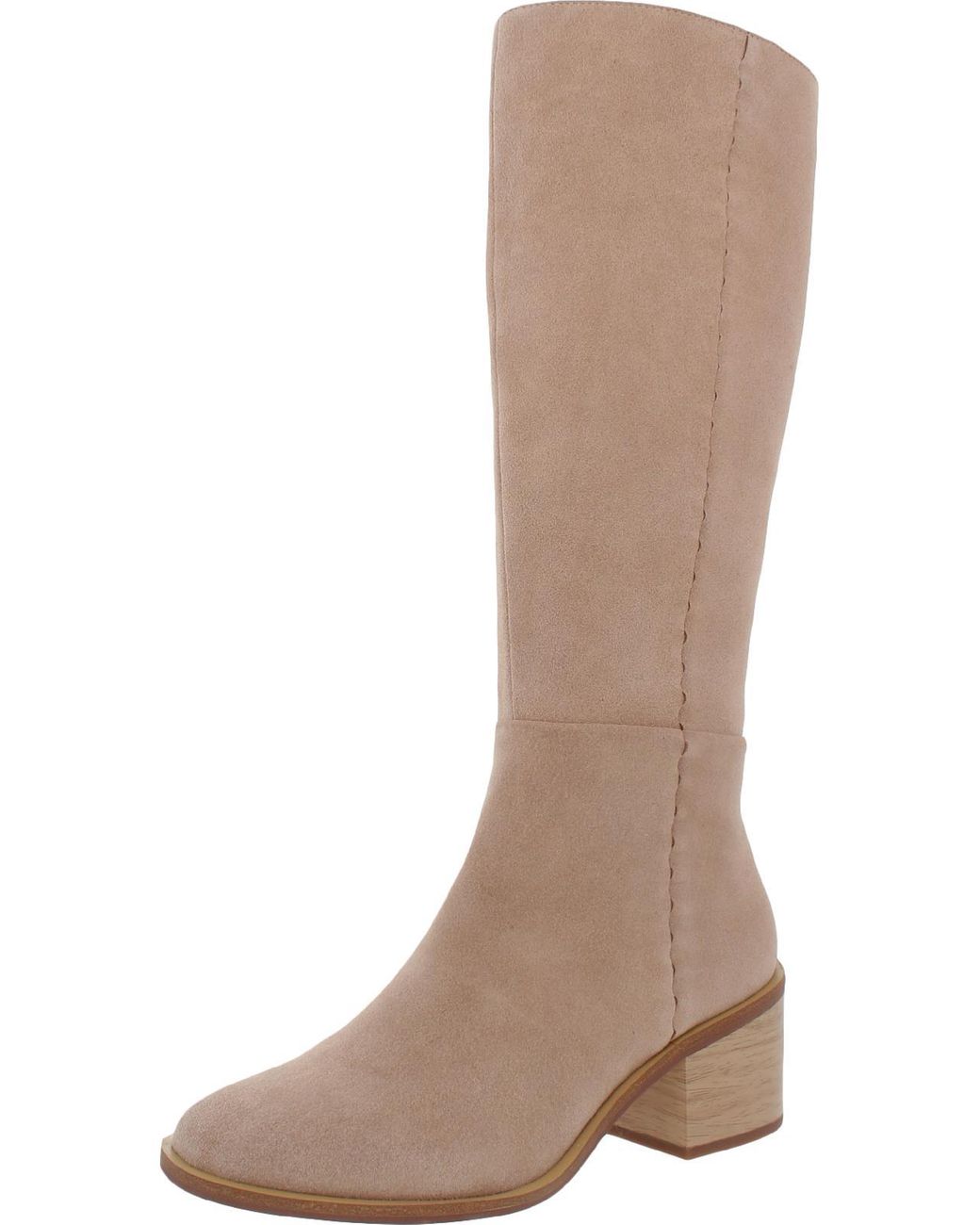 slim leg leather knee high boots