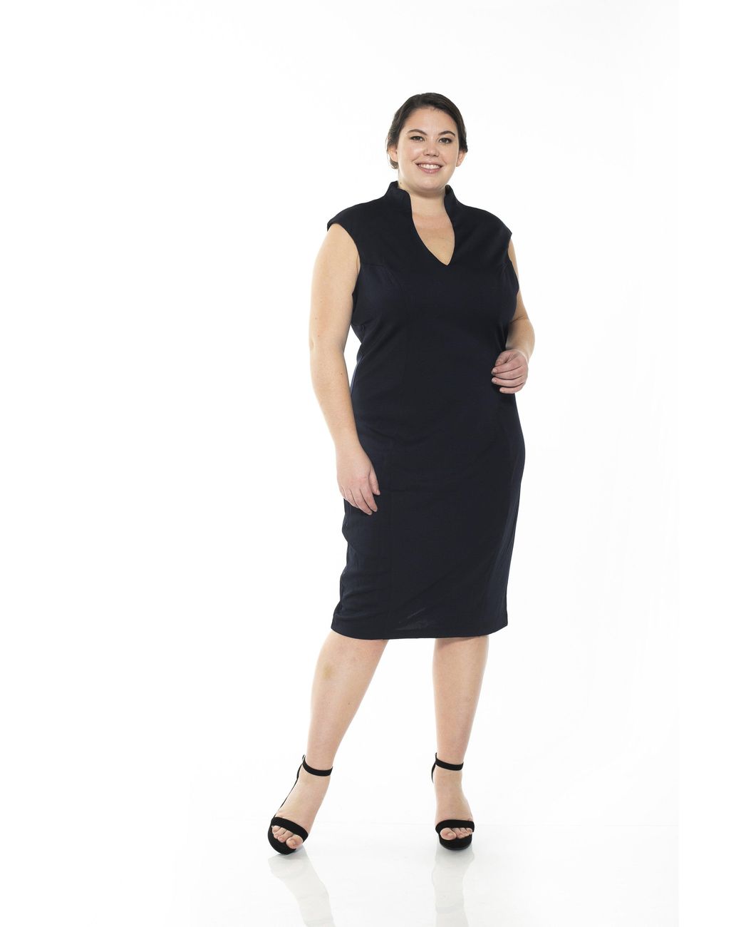 Alexia Admor Katrina Midi Dress - Plus Size in Blue | Lyst