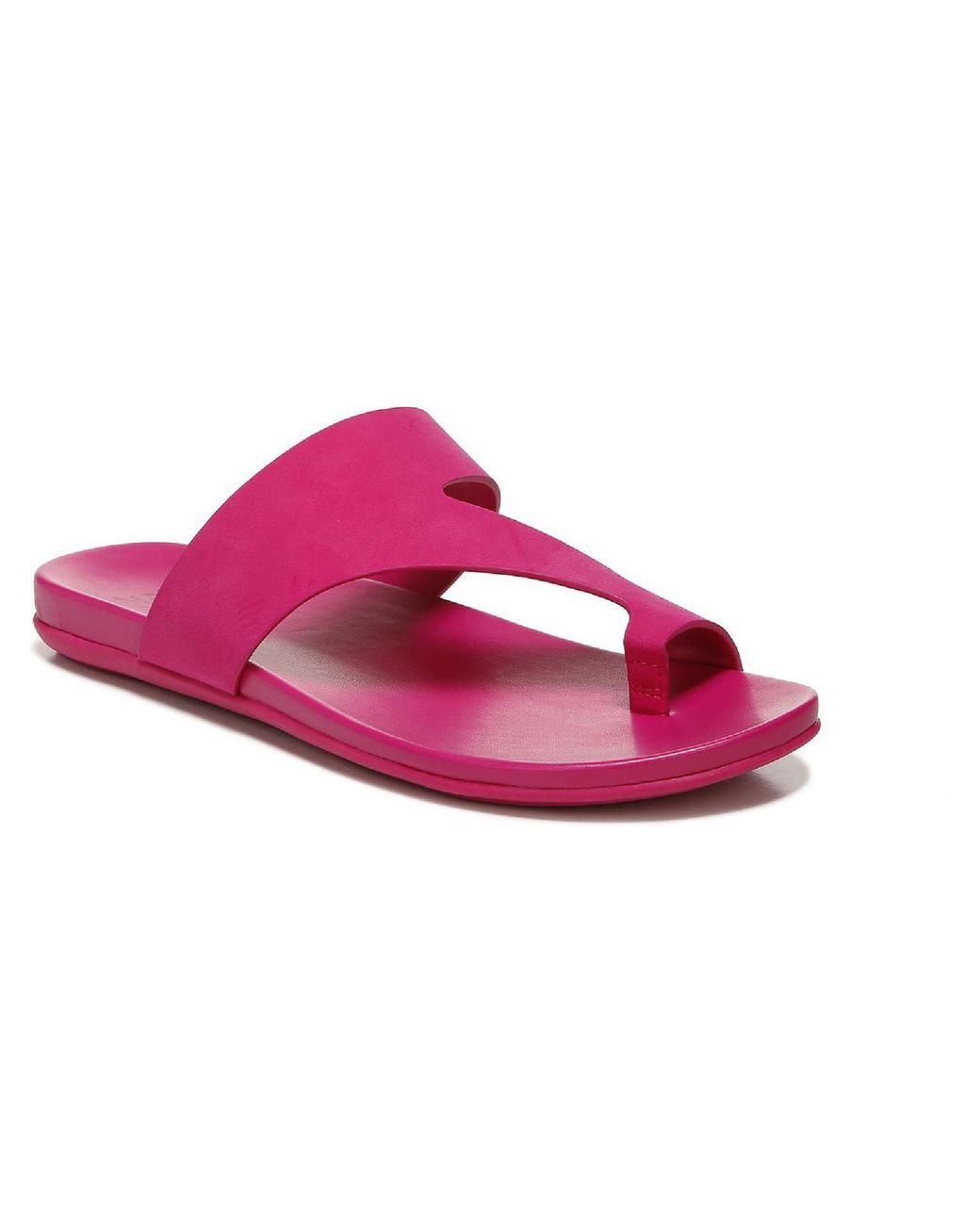Naturalizer Genn-bolt Faux Leather Slip On Slide Sandals in Pink | Lyst