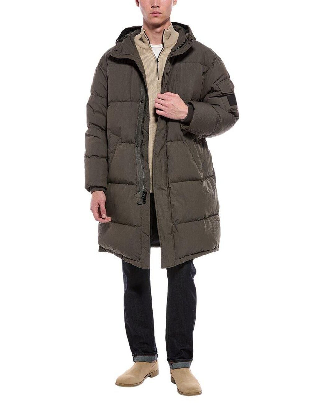 Rag & Bone Green Victor Down Coat for men