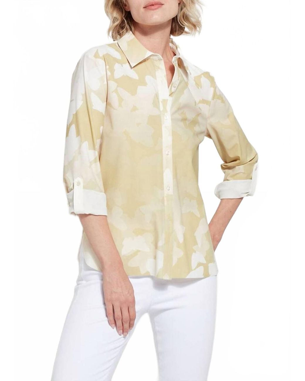 Lyssé White Connie Button Down Shirt