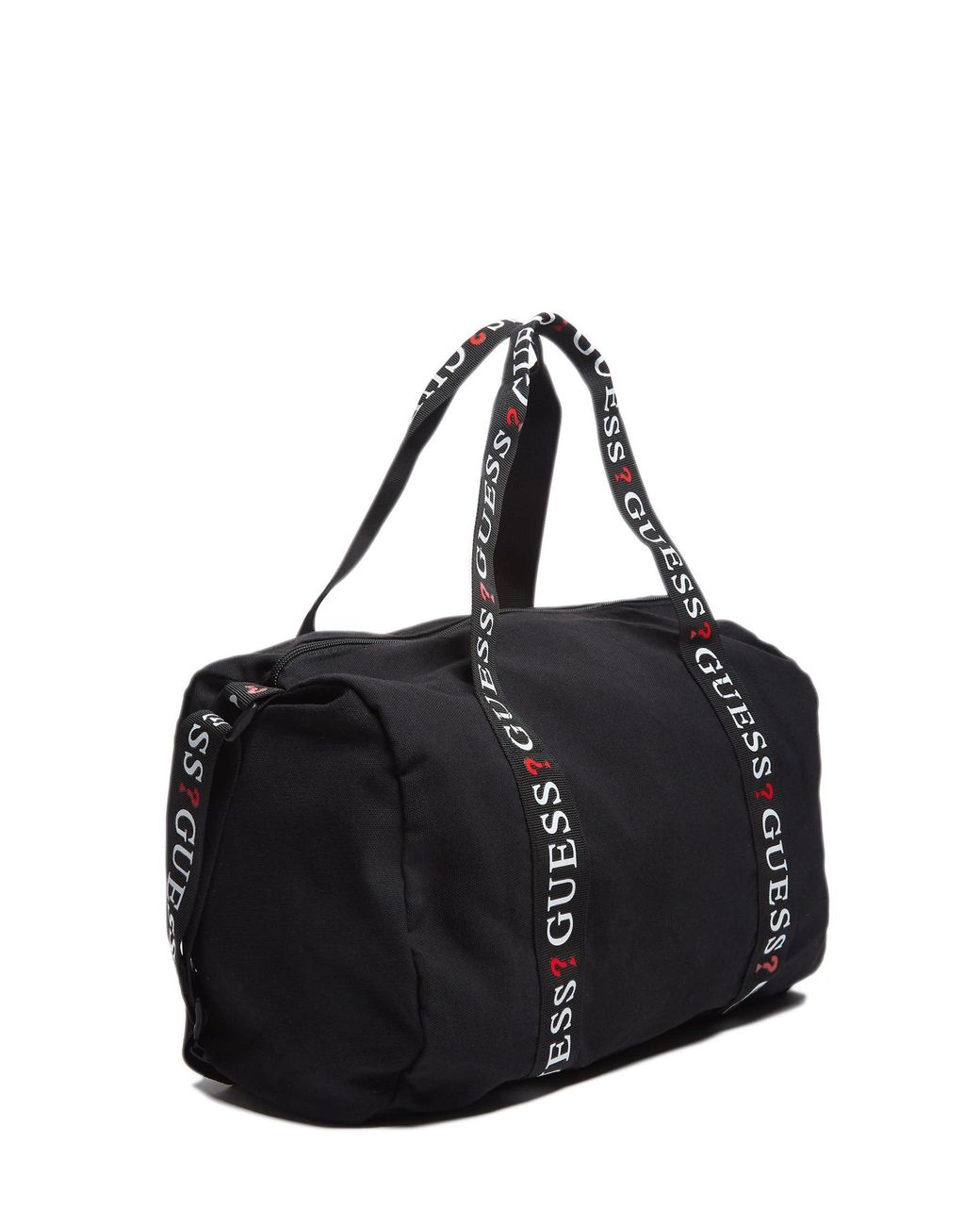 brown guess duffle bag