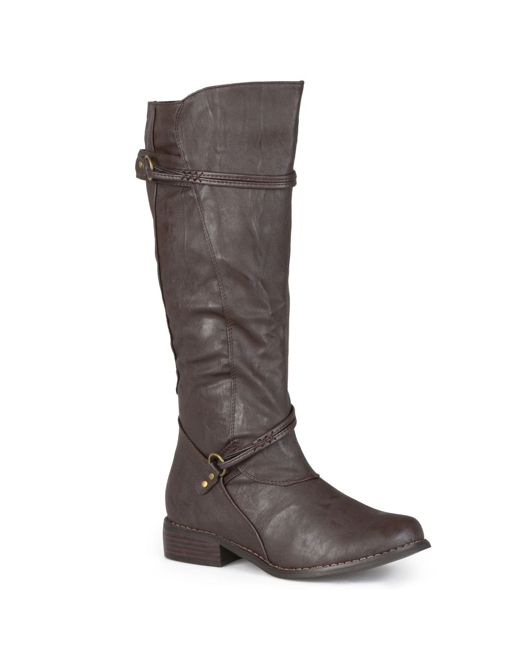 Journee Collection Brown Collection Harley Boot