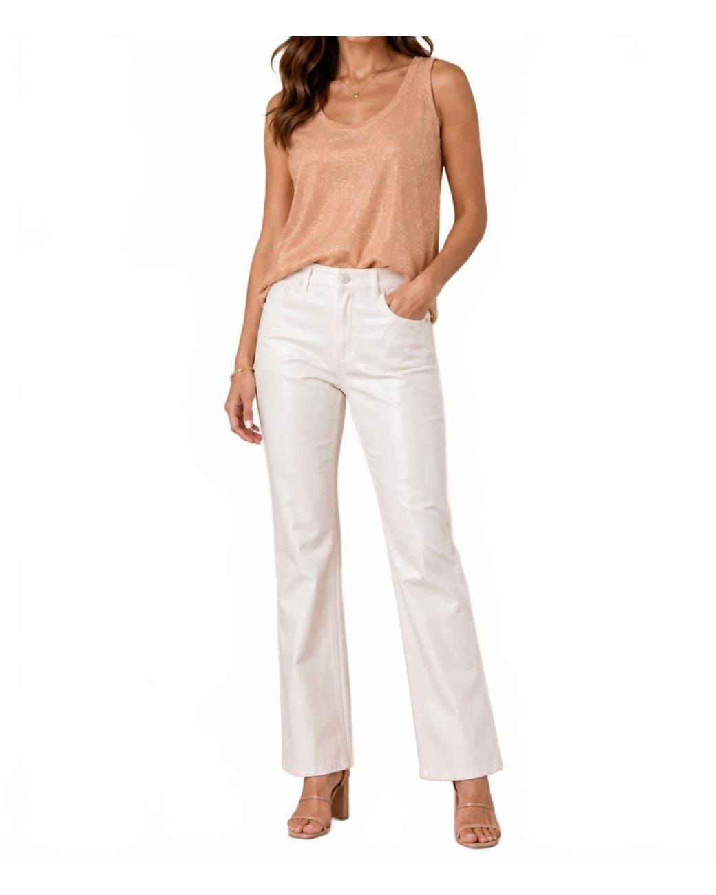 Insight White Metalic Tank