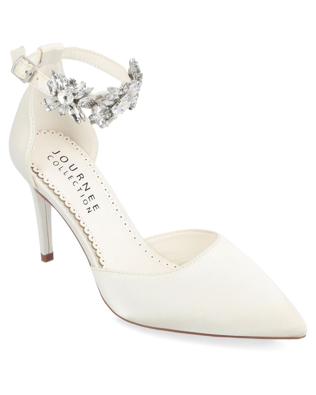 Journee Collection White Collection Loxley Pump