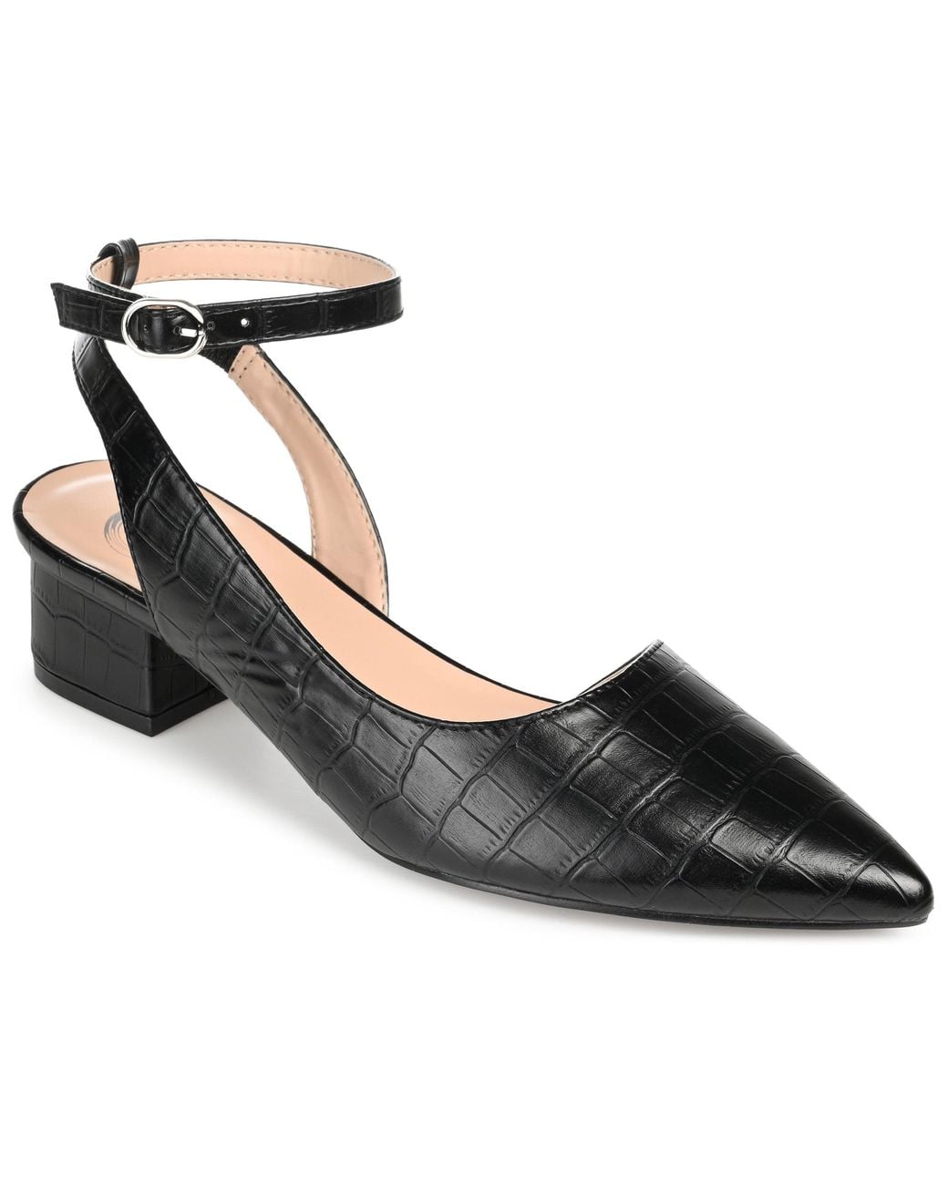 Journee Collection Black Collection Keefa Pump