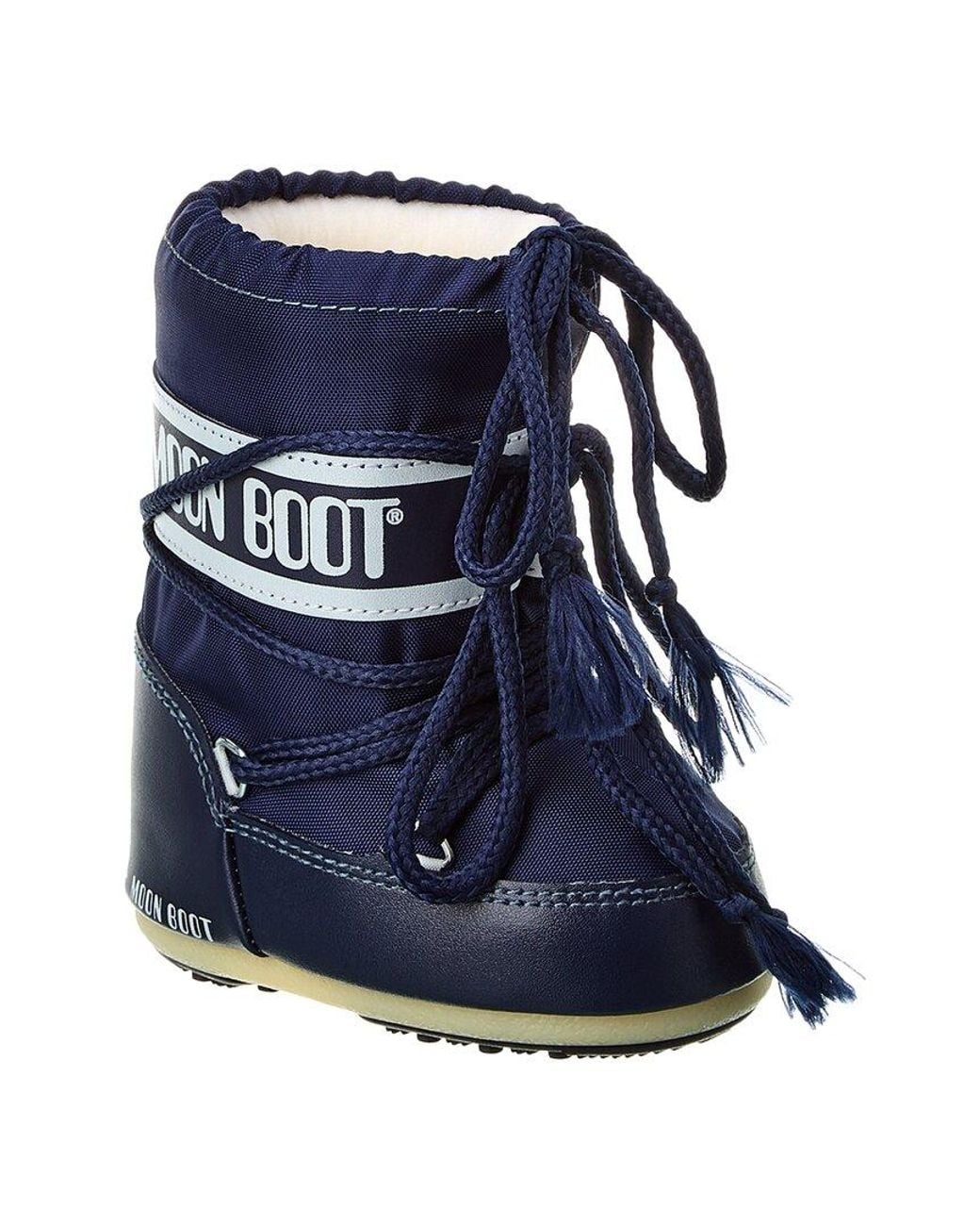 Moon Boot Mini Icon Nylon Boot in Blue | Lyst