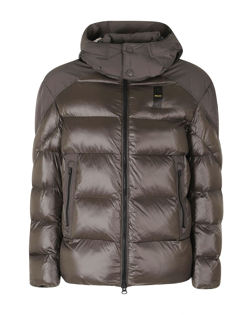Blauer Brown Dark Kiernan Quilted Polyamide Down Jacket for men