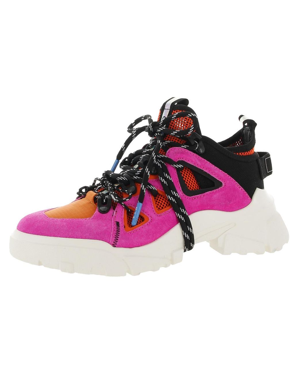 McQ Orbyt Mid Suede Colorblock Athletic And Training Shoes in Pink for Men  | Lyst