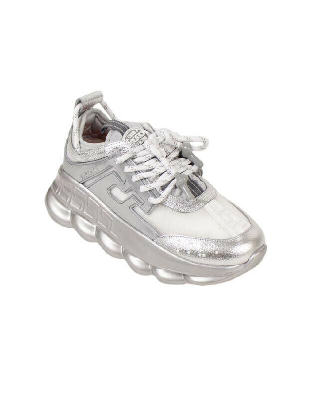 Versace silver sneakers store