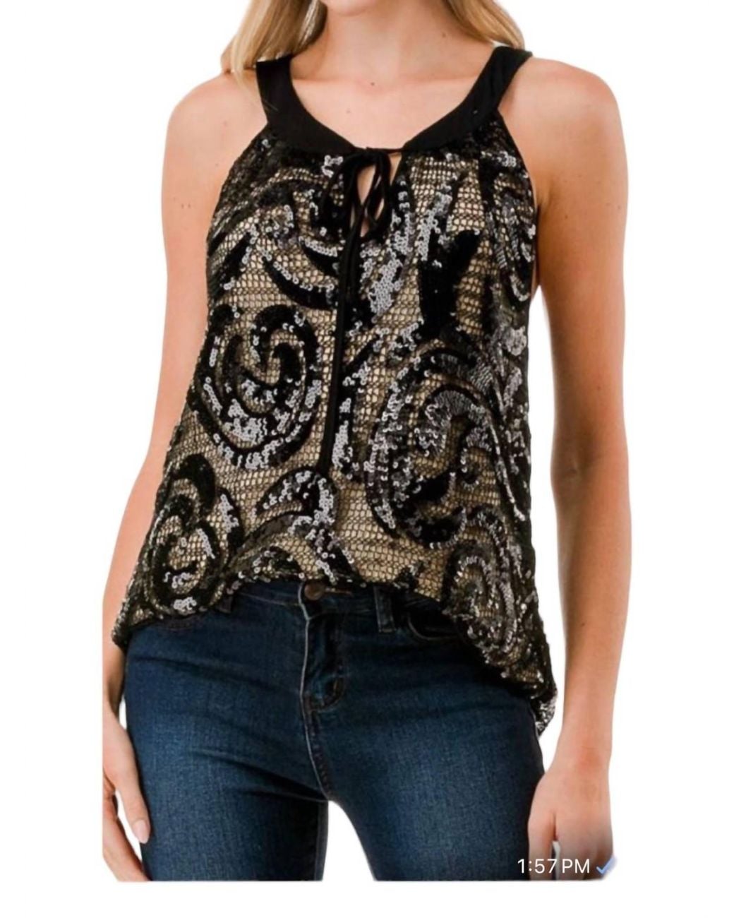 VAVA Eyewear Blue Ruth Cami Top