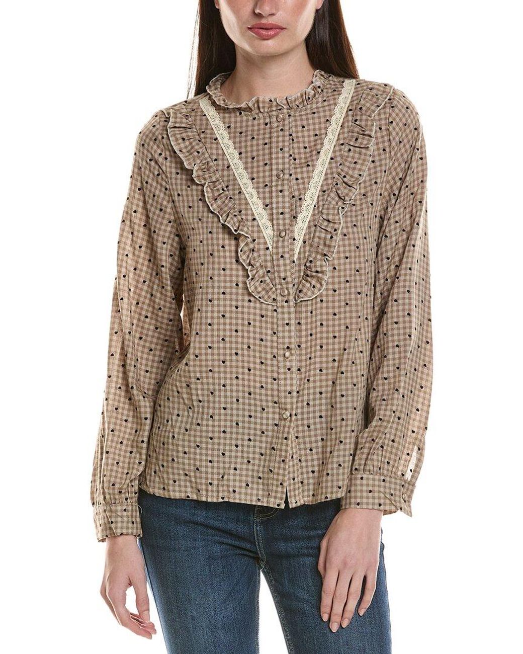 ANNA KAY Brown Komane Blouse