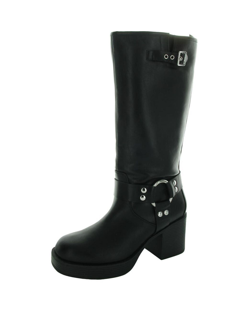 Madden Girl Touring Tall Faux Leather Knee-High Boots in Black Lyst