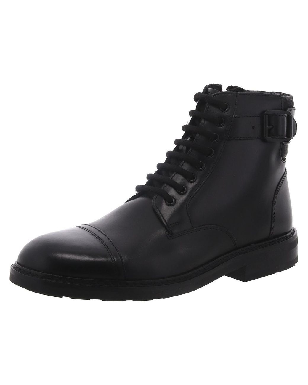 Clarks Clarkdale Hi Leather Zipper Combat Lace Up Boots in Black for Men Lyst