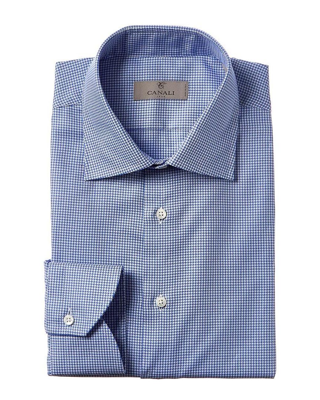 Canali Dress Shirt in Blue for Men | Lyst