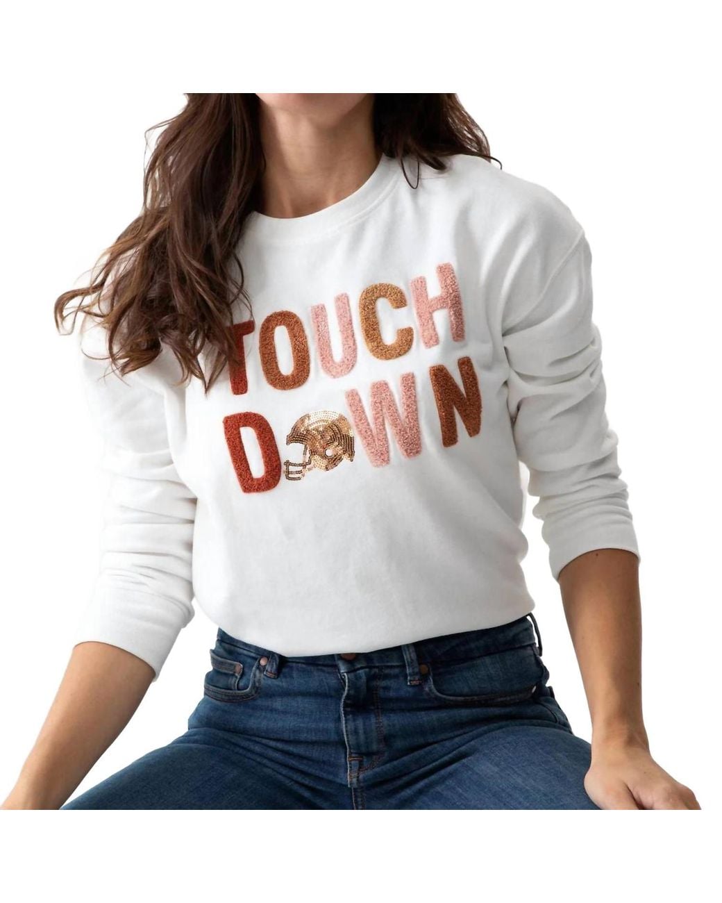 Shiraleah Gray Touchdown Sweatshirt