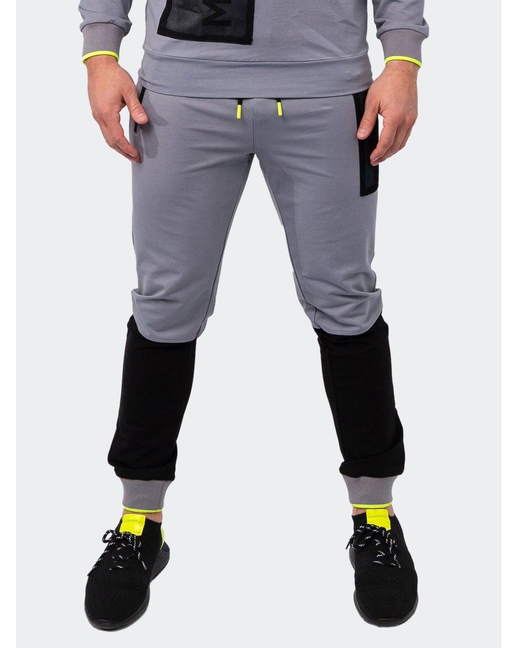 Maceoo Blue Elevated Jogger Pants for men