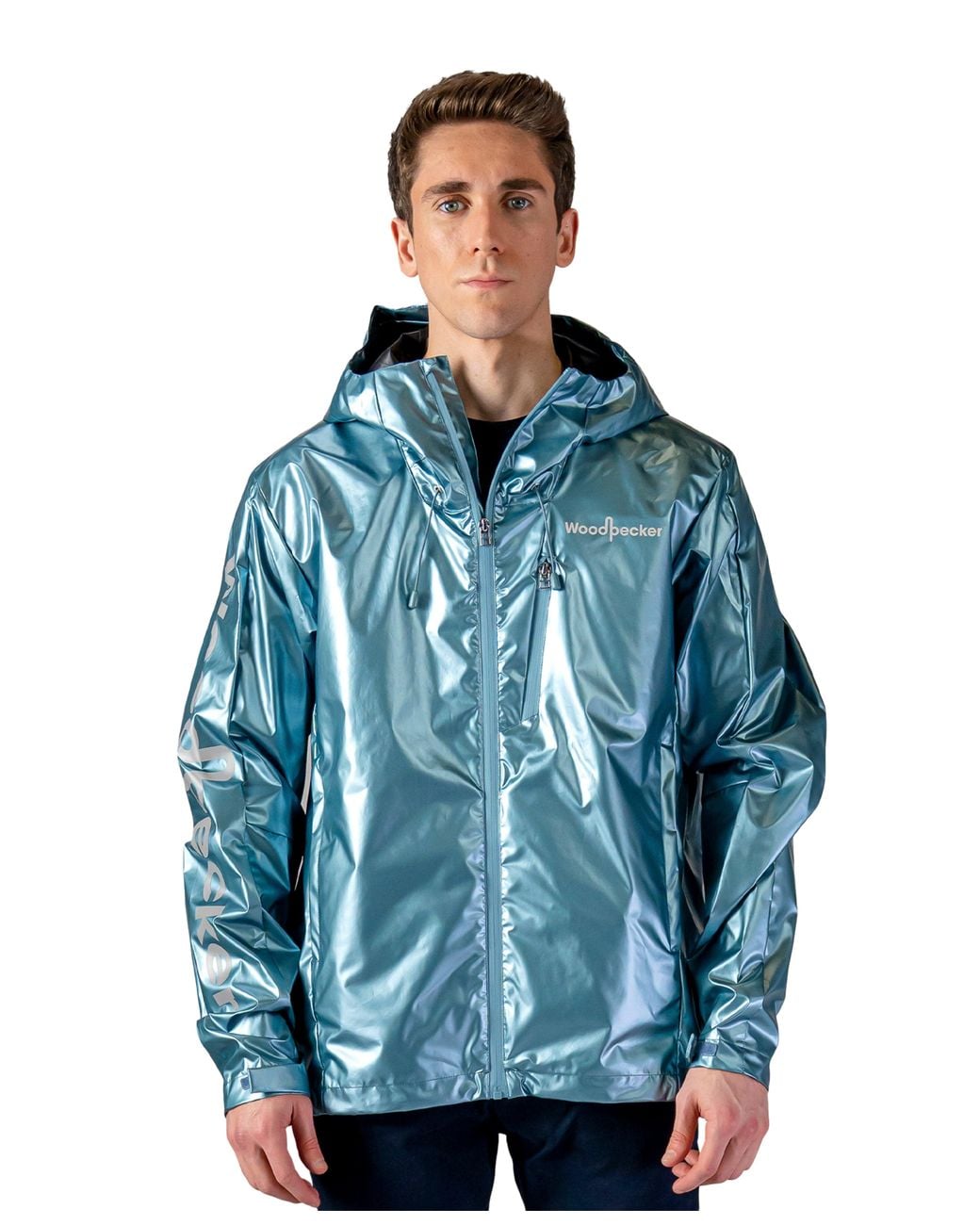 Woodpecker Blue Wind Shell Jacket for men