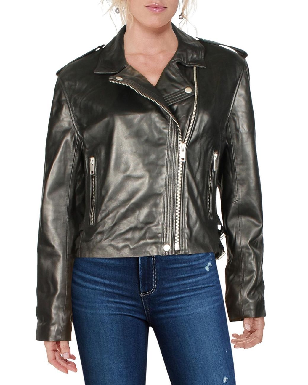 Bagatelle Leather Cold Weather Motorcycle Jacket in Black | Lyst