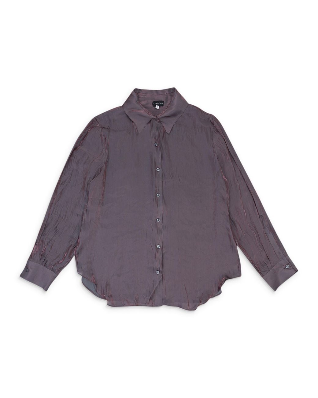 CALLIPYGIAN Purple Iridescent Button-Up