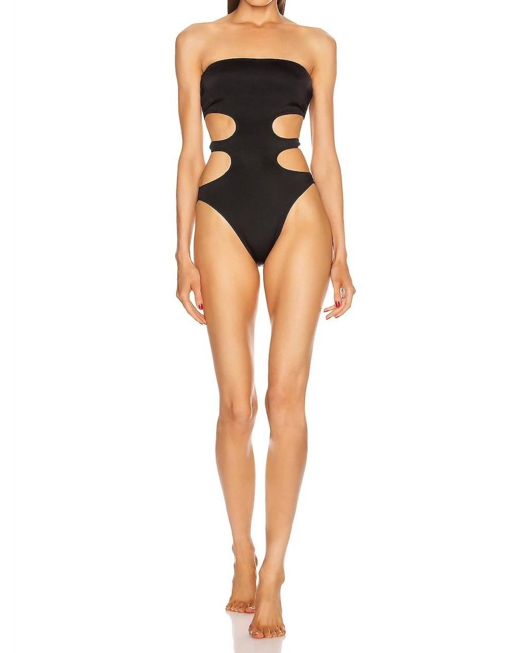 norma-kamali-mio-cut-out-one-piece-swimsuit-in-black-lyst