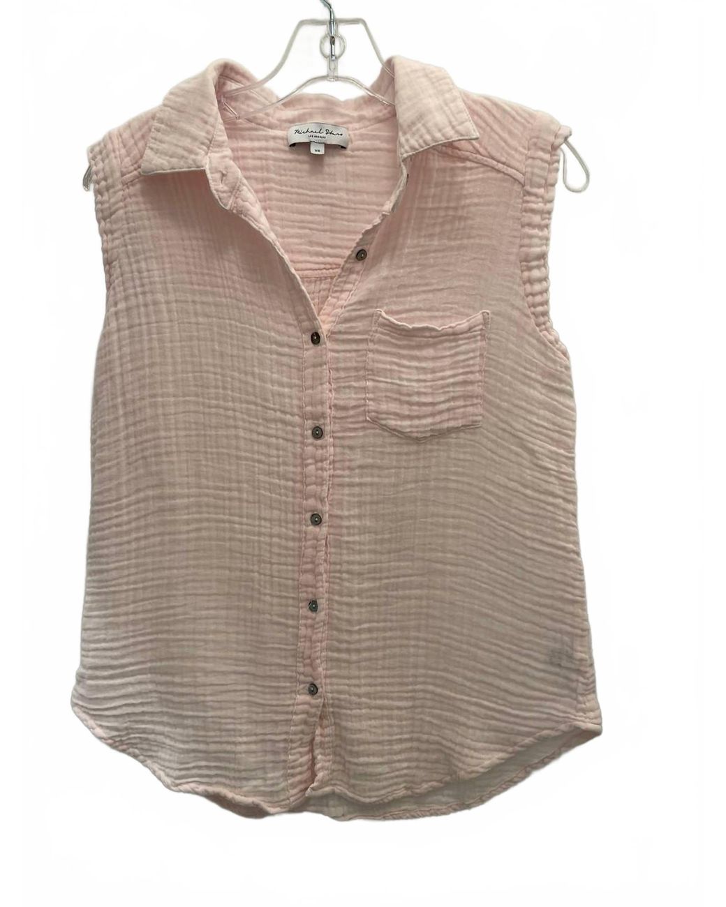 Button Down R Tank Michael Stars Monique Button Down Tank Top in Gray | Lyst