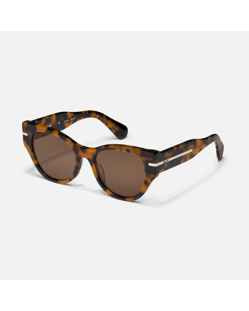 Quay Brown Chit Chat Large Sunglasses