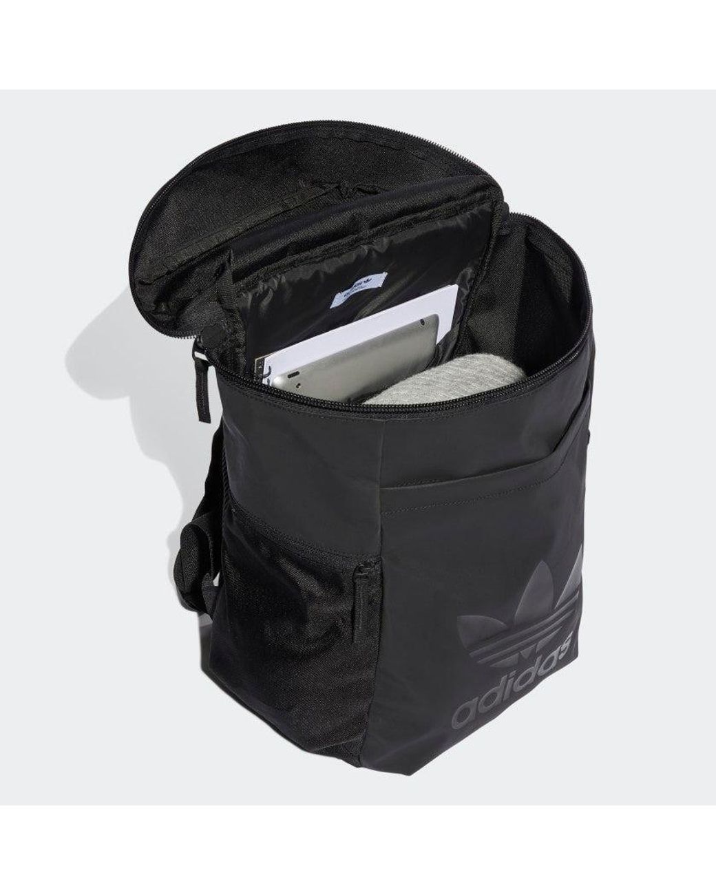 adidas Adicolor Archive Top-loader Backpack in Black for Men | Lyst