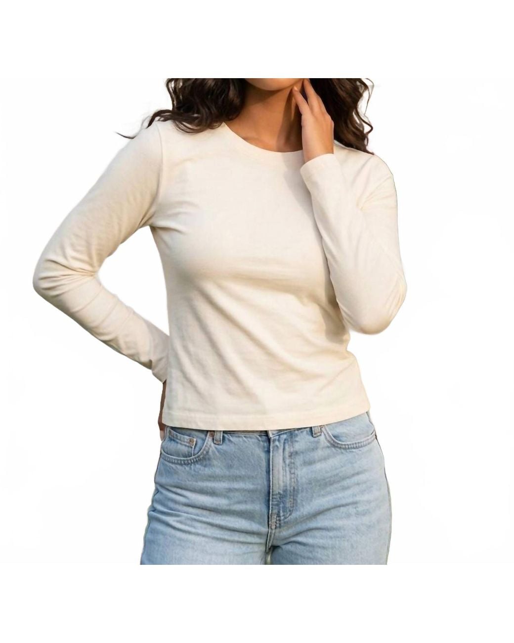 Pendleton Gray Long Sleeve Crewneck Tee