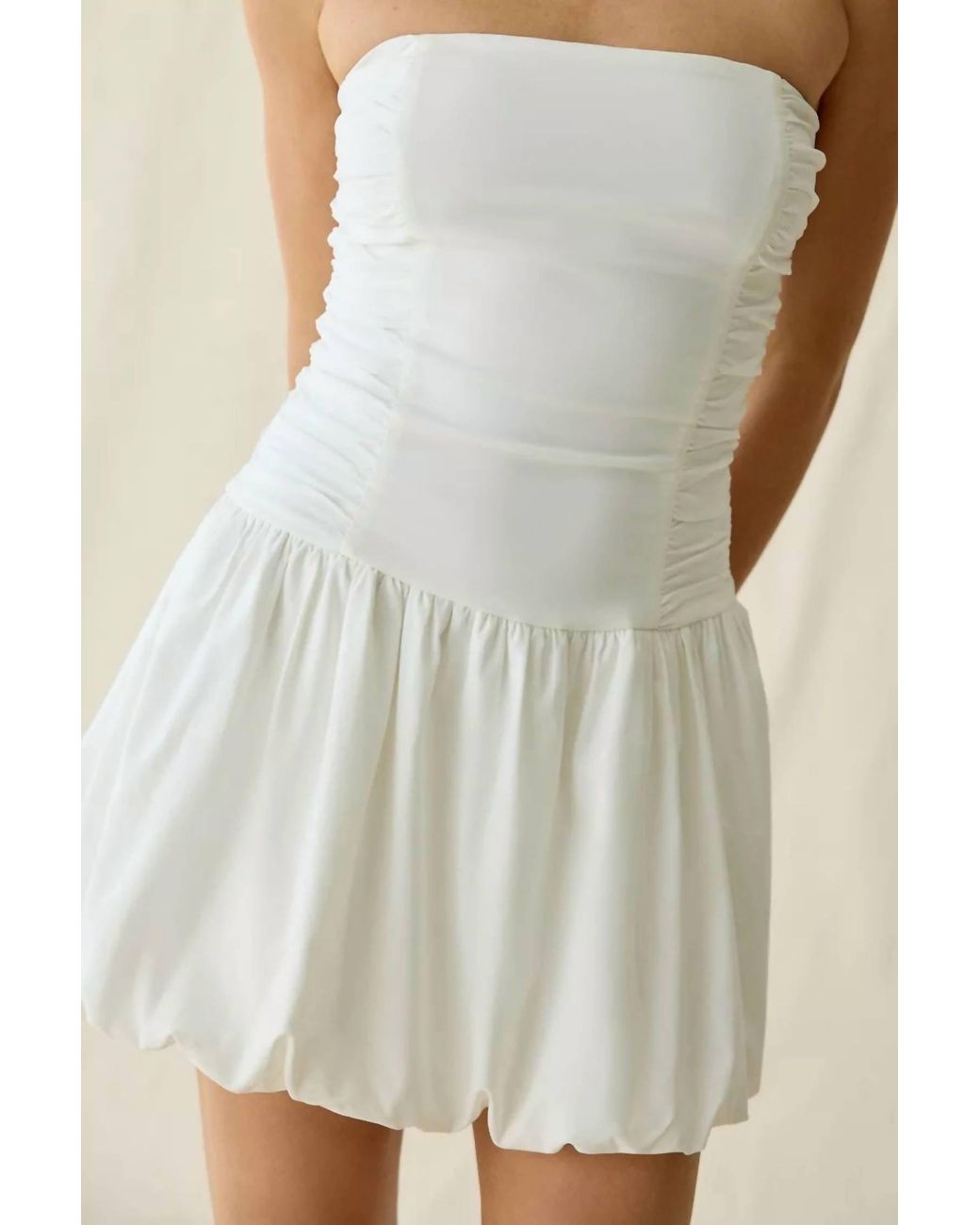 Lulus White Bubble Mini Dress