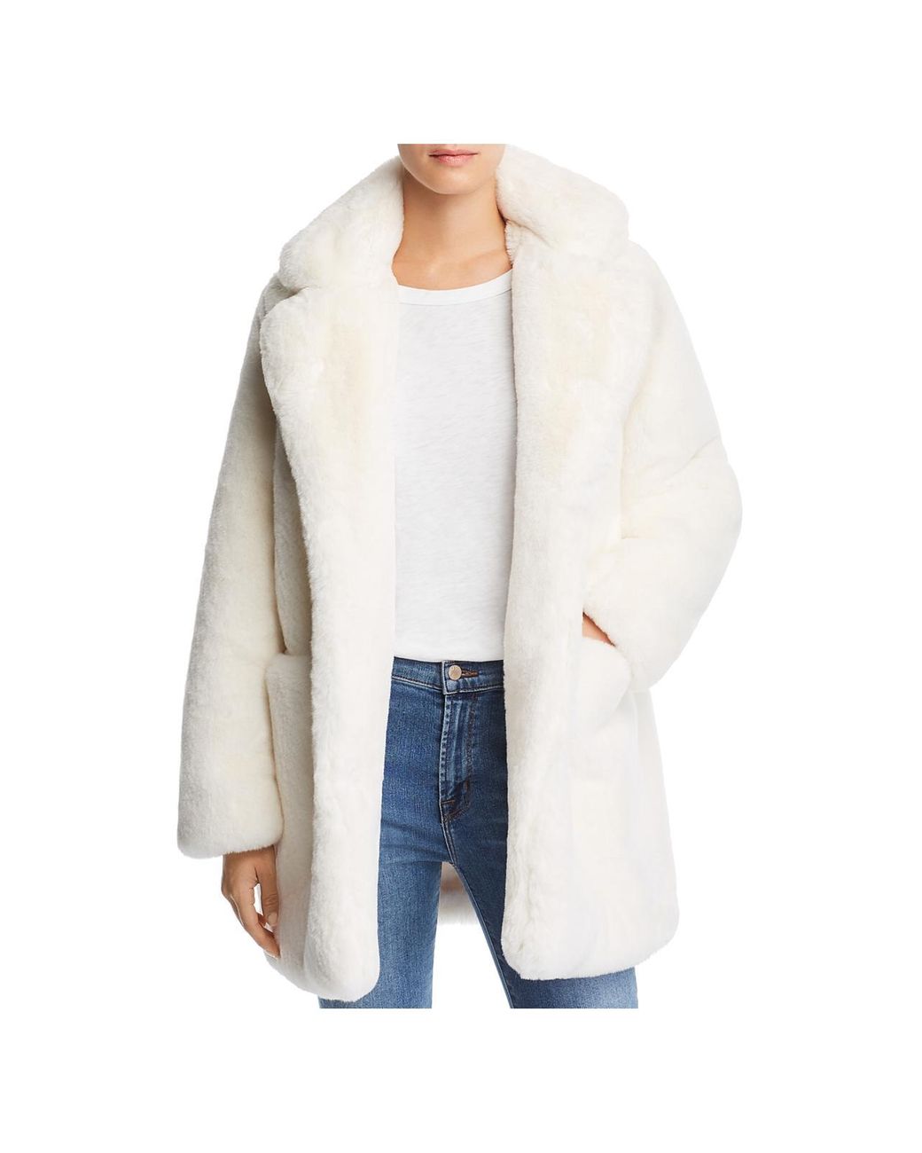 Apparis sophie faux fur coat 2025