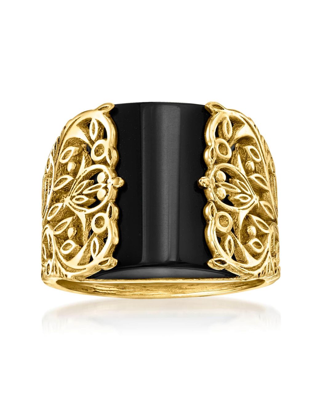 Ross-Simons Metallic Onyx Openwork Ring