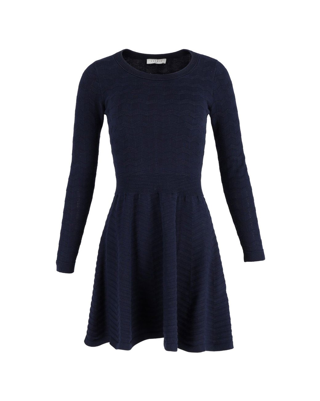 Sandro - Metallic Knit Mini Dress