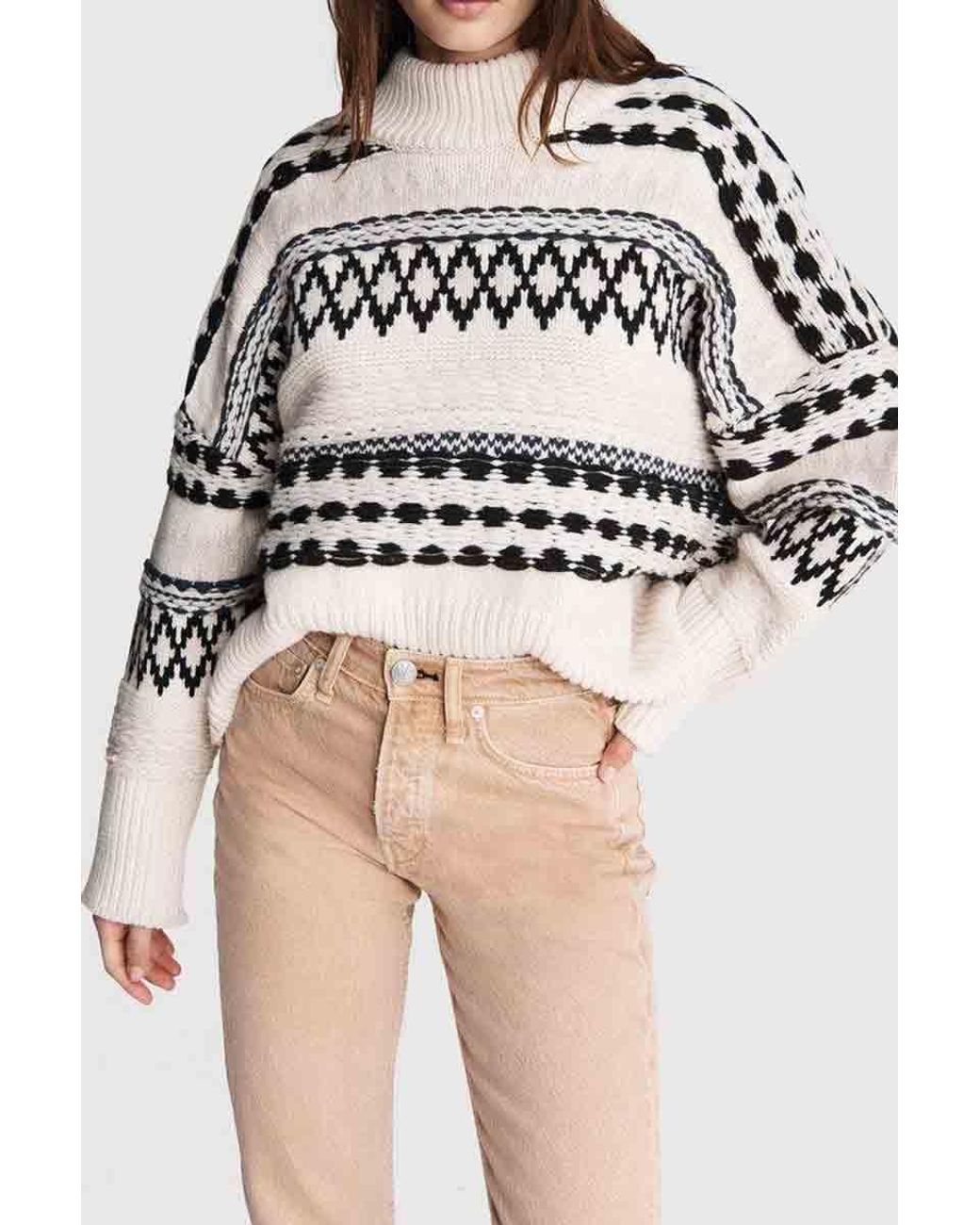 Rag u0026 Bone Willow All Over Fairisle Sweater | Lyst