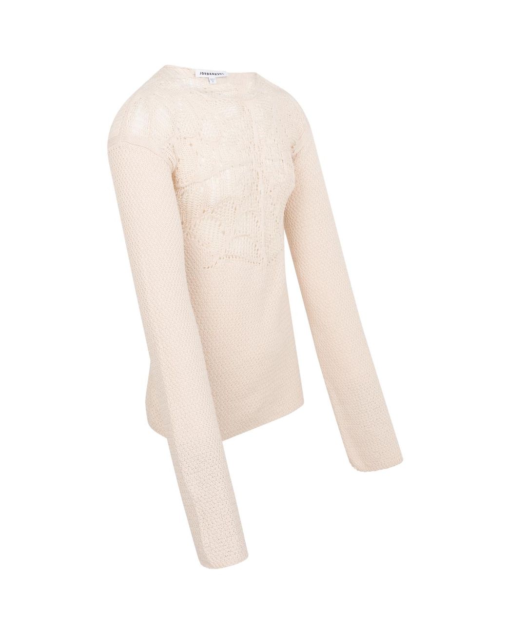 JORDANLUCA Spider Web-knit Amon Jumper - Sand in White | Lyst