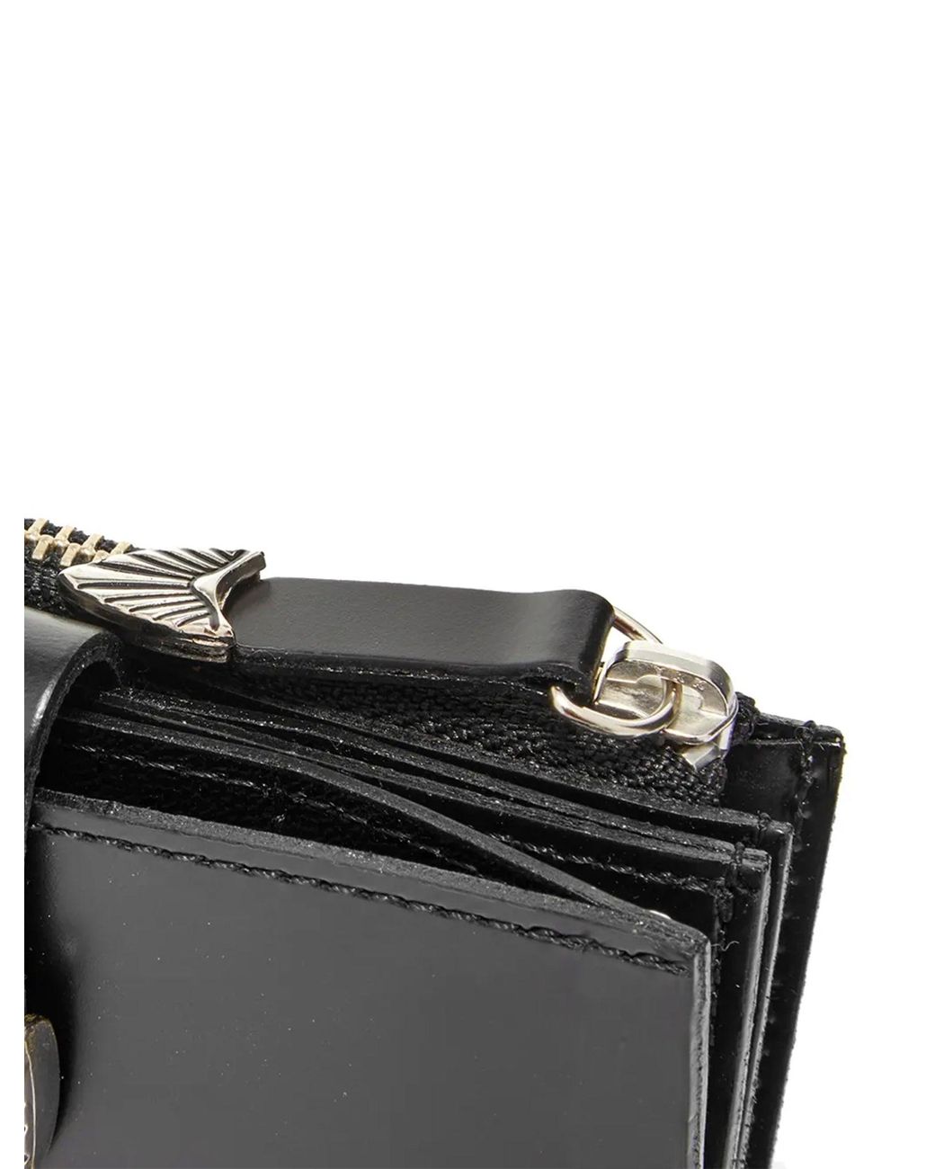 Toga Small Leather Wallet in Black | Lyst