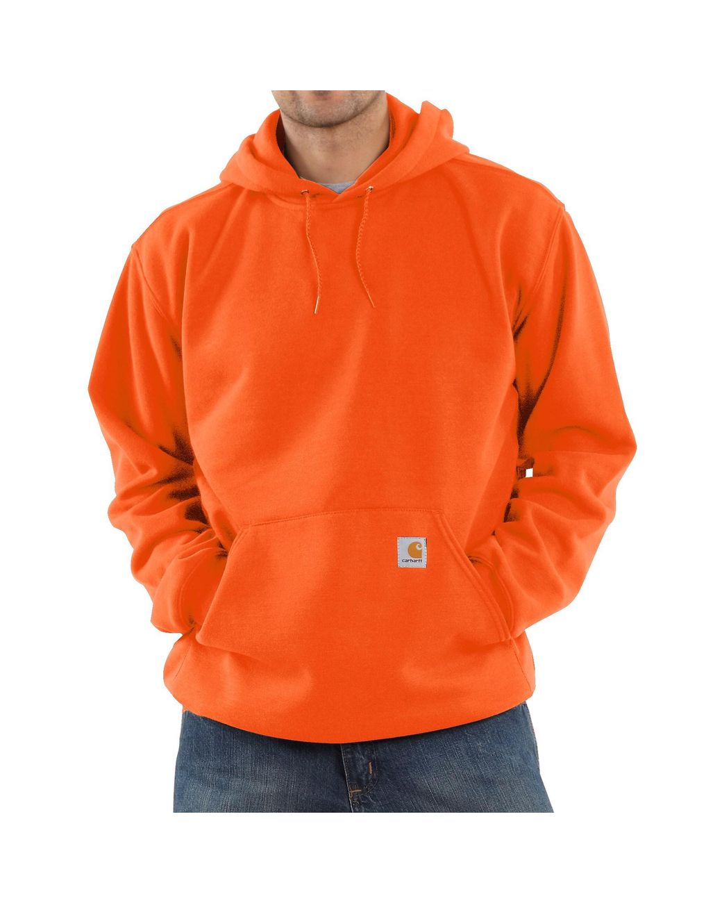 Carhartt Hooded Fleece Sweatshirt (for Tall Men) in Orange for Men | Lyst