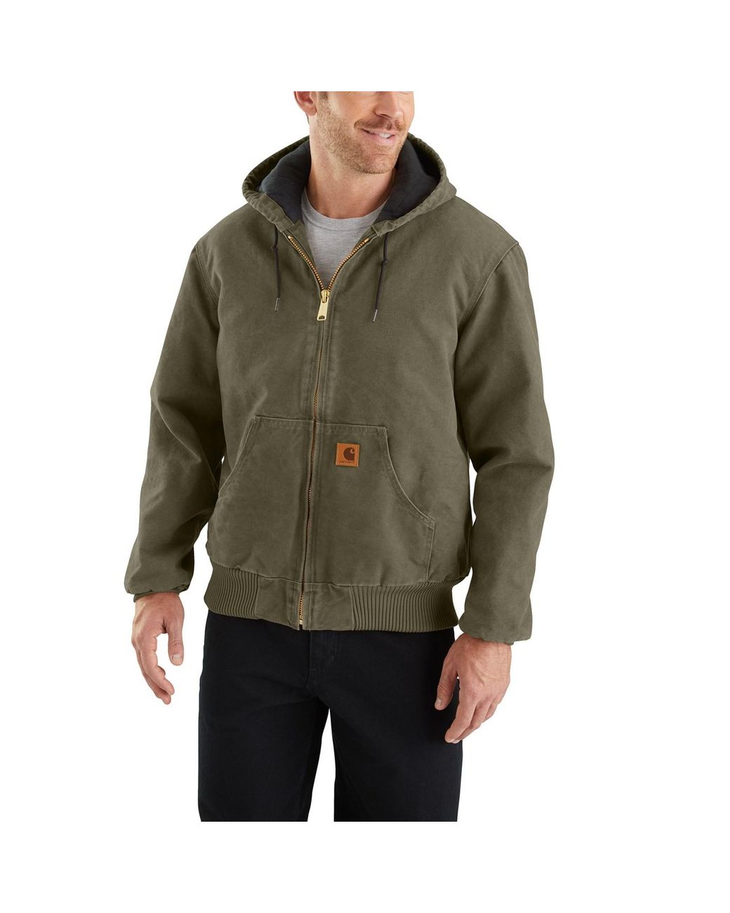 Carhartt Flannel 104050 J130 Quilt-lined Sandstone Active Jacket in ...