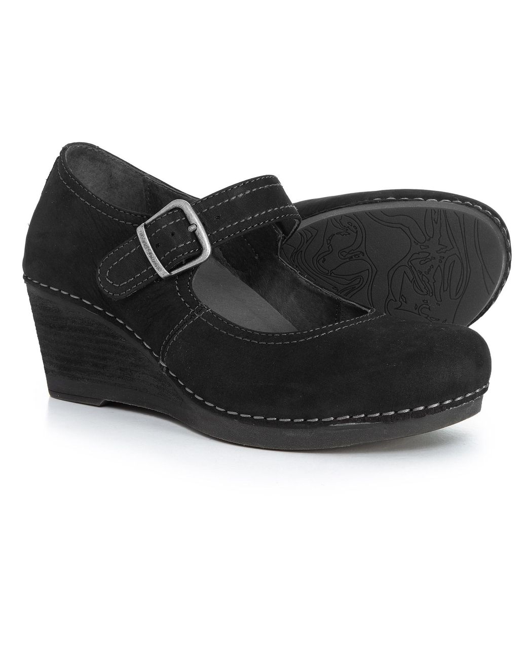 Dansko Leather Sandra Mary Jane Wedge 