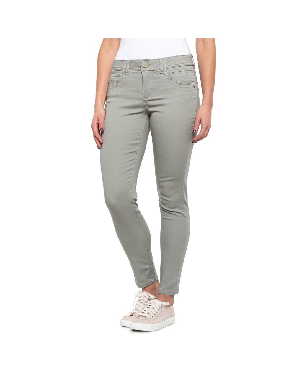 Democracy Denim Abtech Ankle Jeans in Light Sage (Gray) Lyst