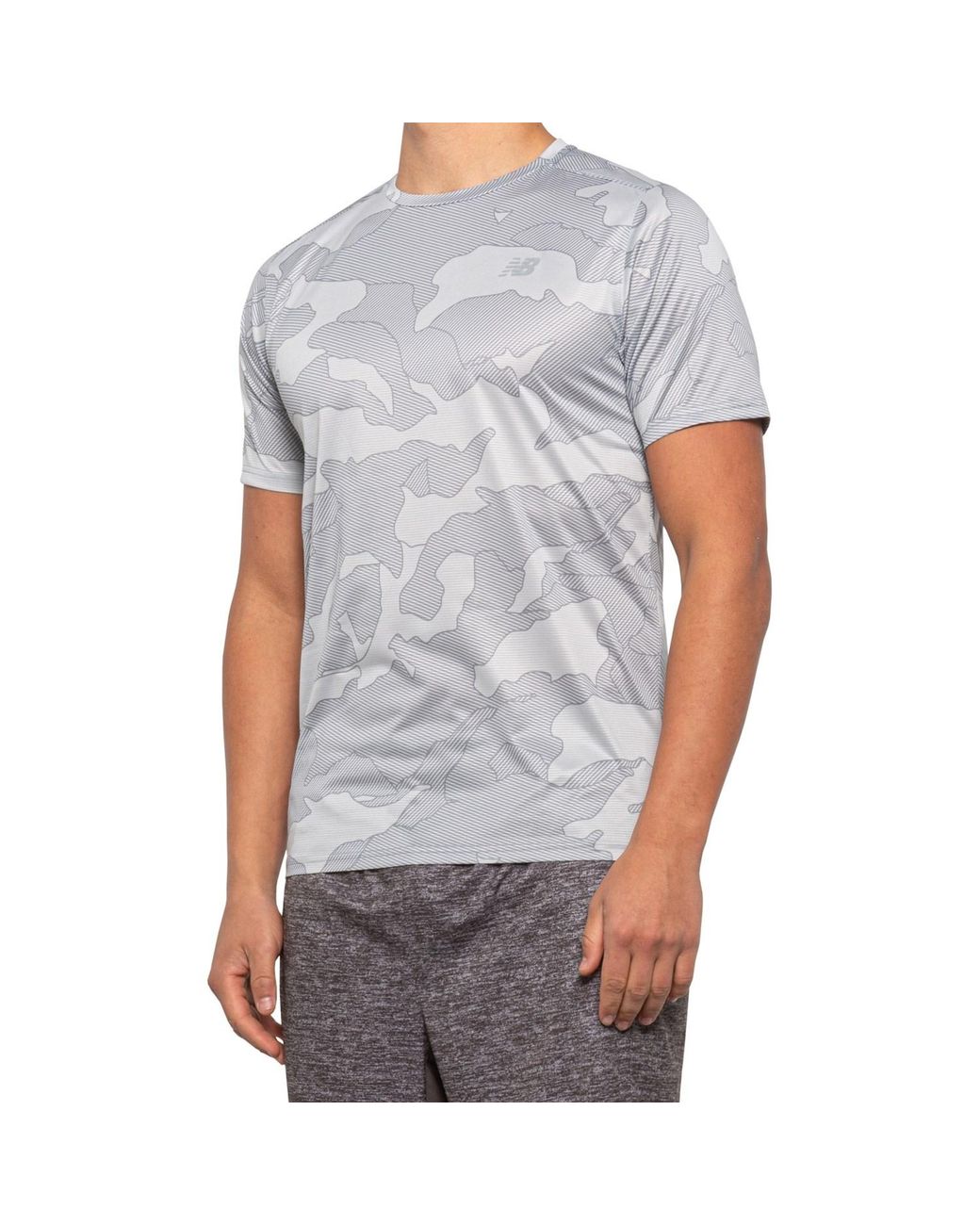 New Balance Accelerate T-shirt in Black/Grey (Gray) for Men - Lyst