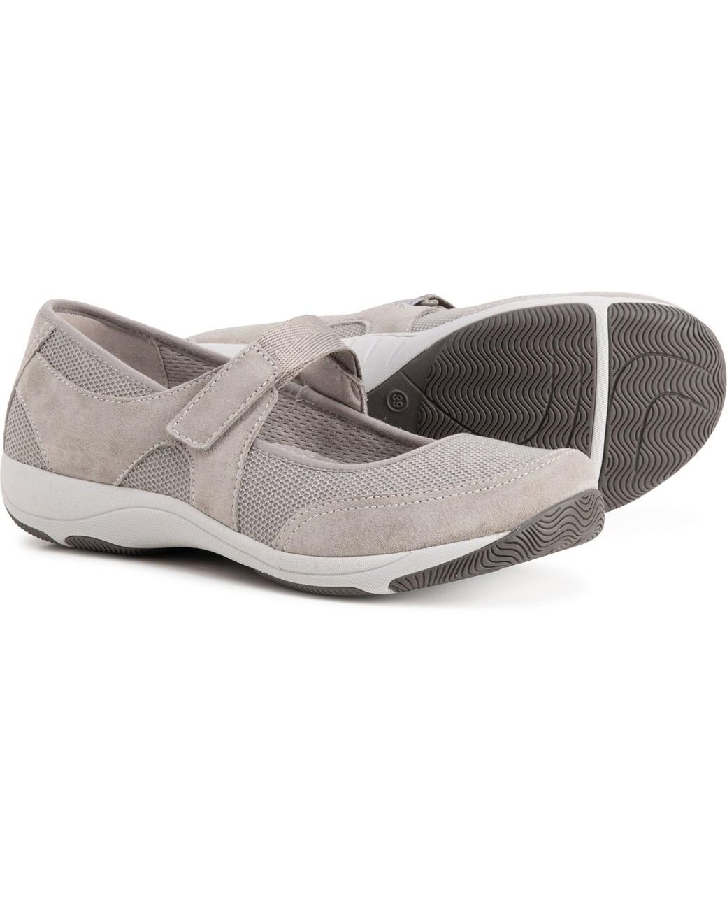 Dansko Suede Hennie Casual Mary Jane Shoes in Grey Suede (Gray) - Lyst