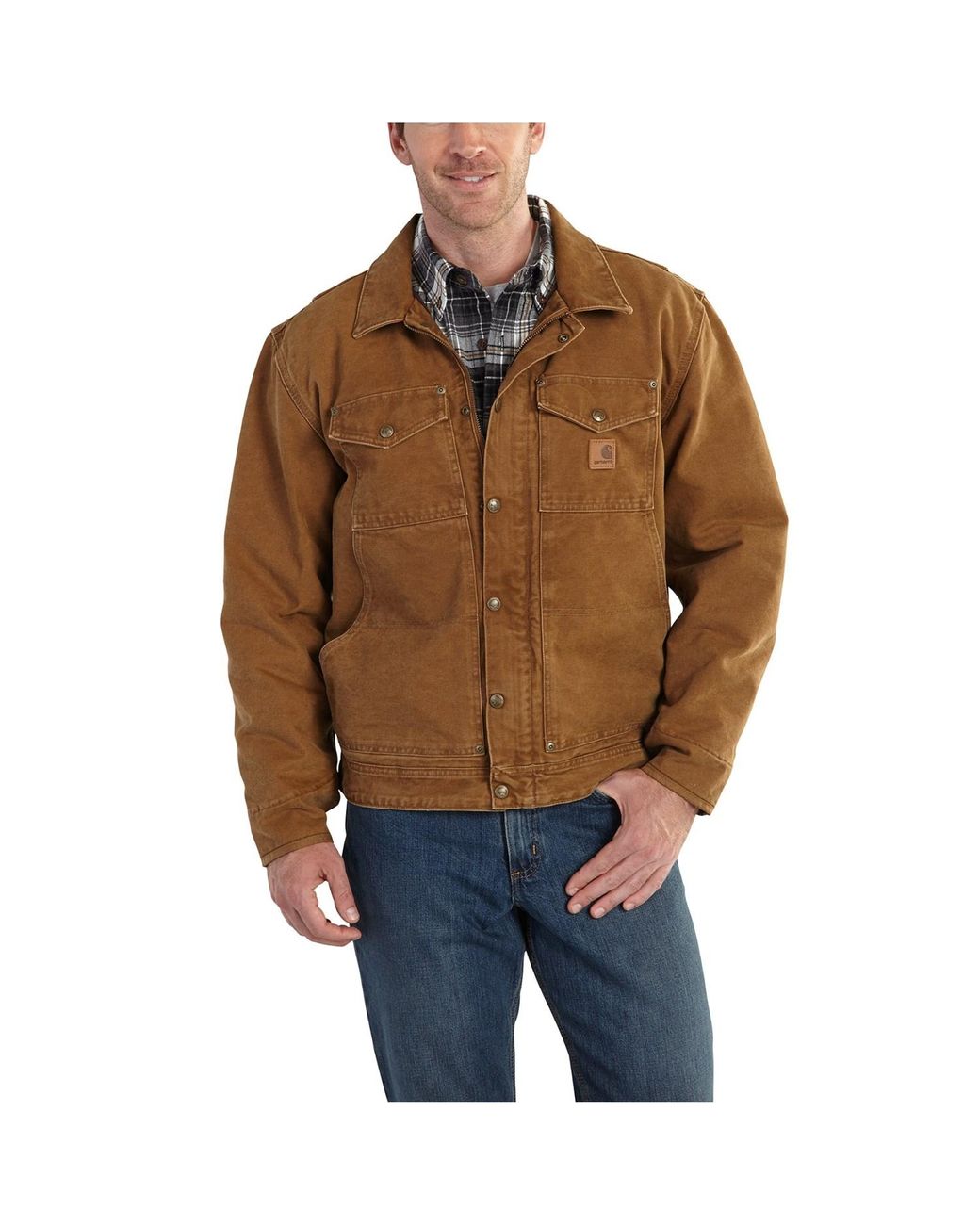Carhartt Fleece 101230 Berwick Jacket in Brown for Men | Lyst