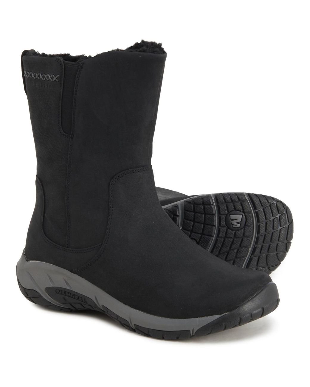 merrell womens farchill mid lace polar ac wp boot