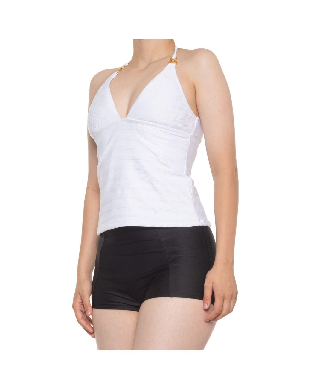 La Blanca Linea Costa Tankini Top in White Lyst