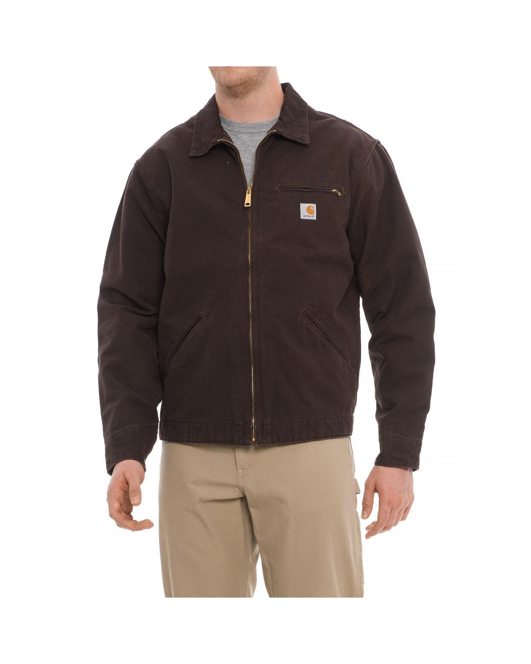 Carhartt Sandstone Detroit Jacket in Brown for Men | Lyst